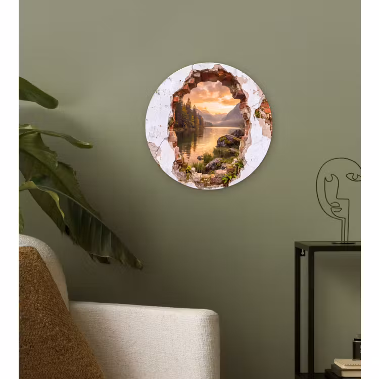 Muurcirkel glas - Muur - Landschap - Natuur — 3