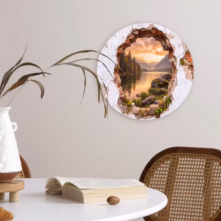 Muurcirkel glas - Muur - Landschap - Natuur — 4