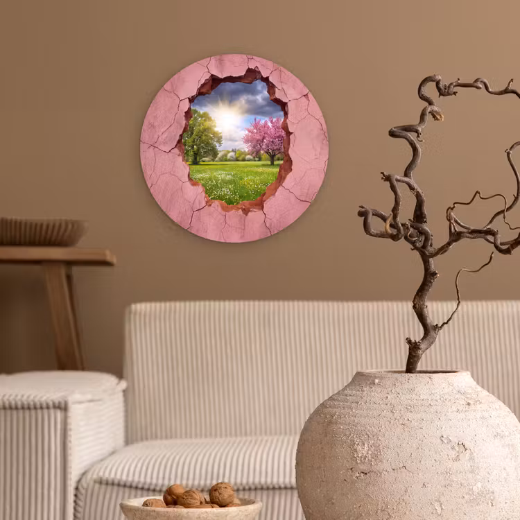 Muurcirkel glas - Natuur - Lente - Zon — 2