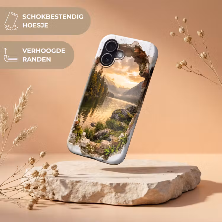 Telefoonhoesje Toughcase - Muur - Landschap - Natuur — 5