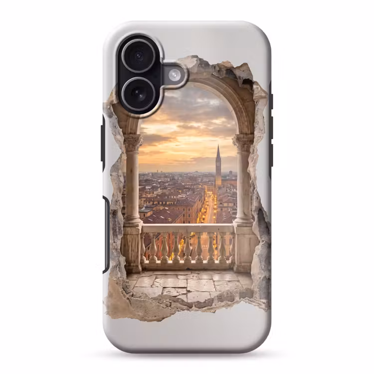 Telefoonhoesje Toughcase - Stad - Zonsondergang - Architectuur — 1