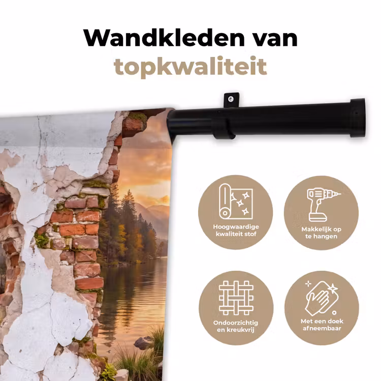 Wandkleed - Muur - Landschap - Natuur — 3