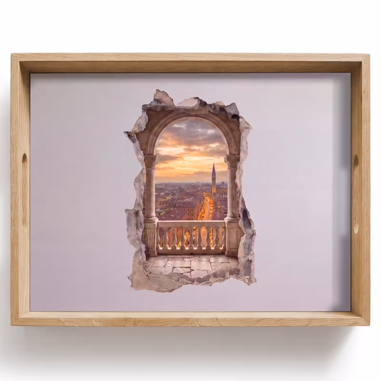 Dienblad - Stad - Zonsondergang - Architectuur — 1
