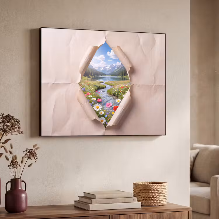 Art frame - Bloemen - Rivier - Landschap — 7