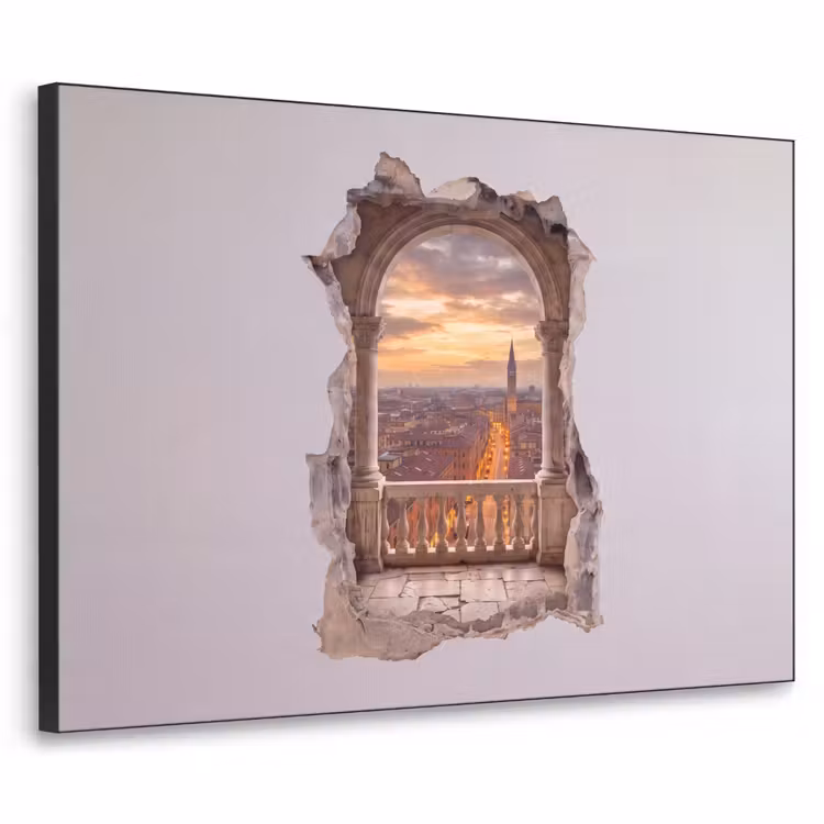 Art frame - Stad - Zonsondergang - Architectuur — 1