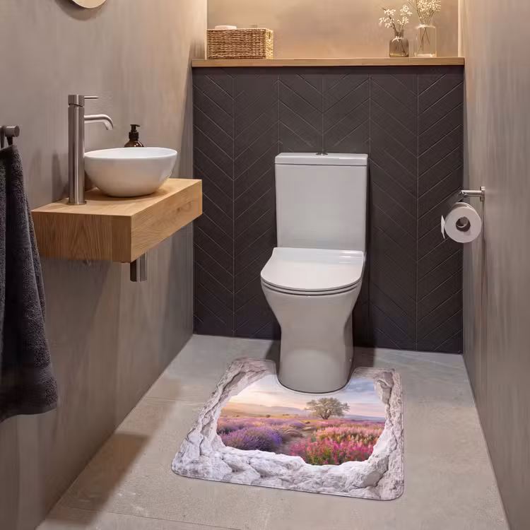WC Mat - Bloemen - Pad - Natuur — 2
