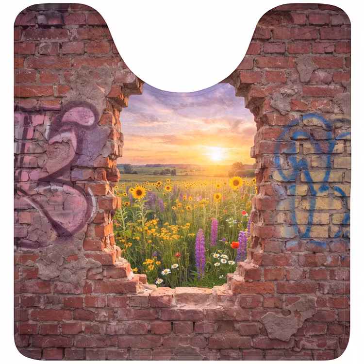 WC Mat - Bloemen - Veld - Natuur — 1