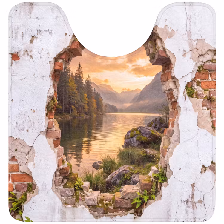 WC Mat - Muur - Landschap - Natuur — 1