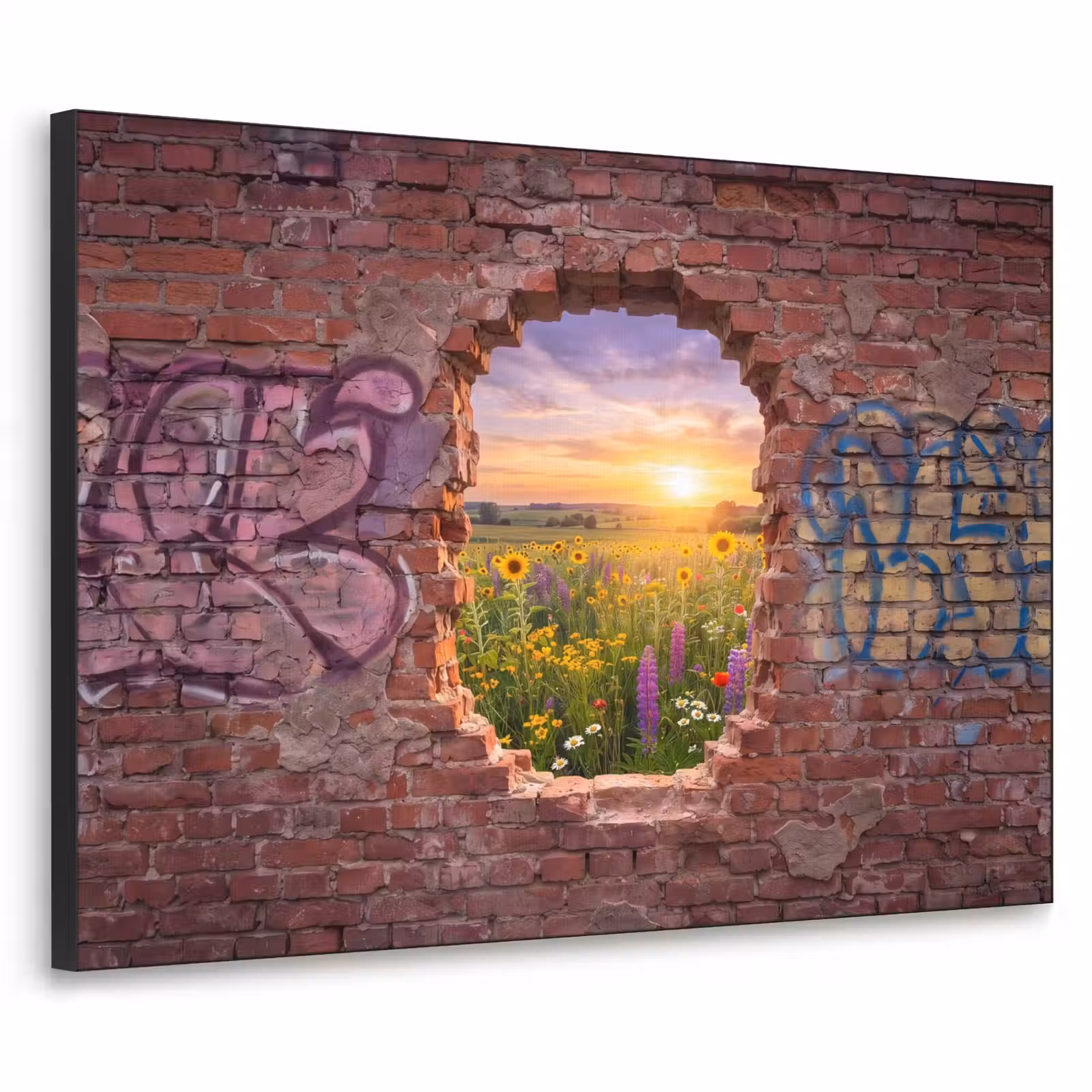 Art frame - Bloemen - Veld - Natuur — 1