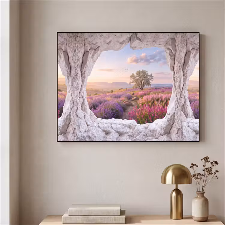 Art frame - Bloemen - Pad - Natuur — 5