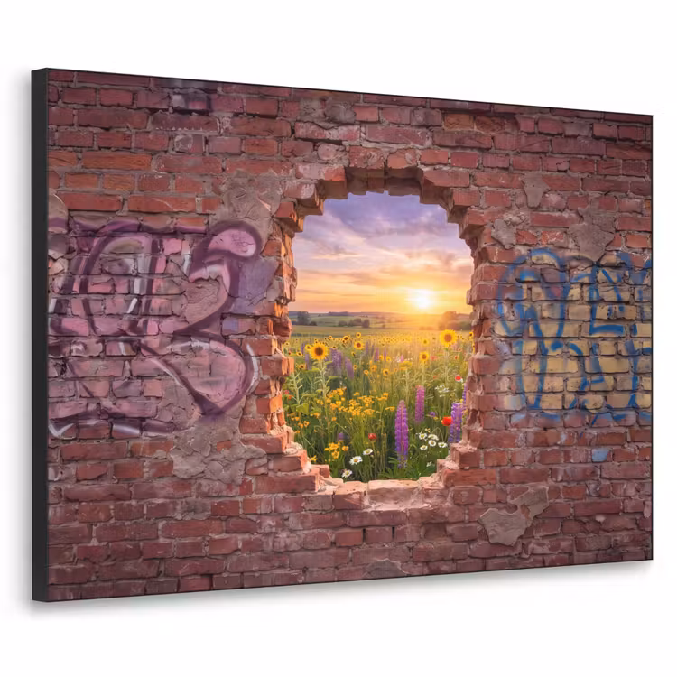Art frame - Bloemen - Veld - Natuur — 1