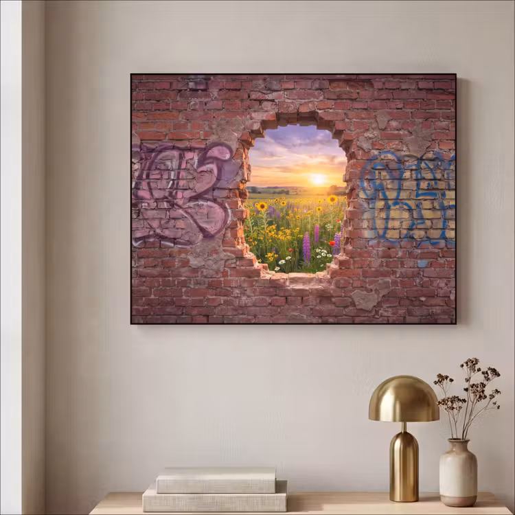 Art frame - Bloemen - Veld - Natuur — 5