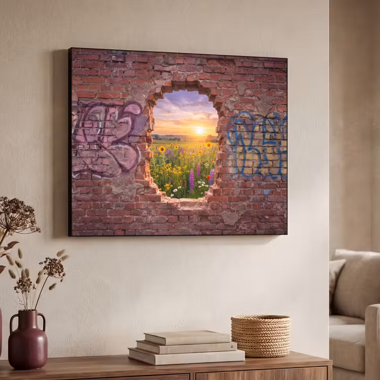 Art frame - Bloemen - Veld - Natuur — 7