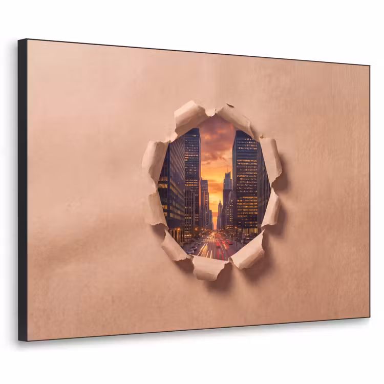 Art frame - Stad - Zonsondergang - Papier — 1