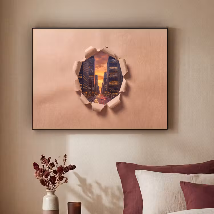 Art frame - Stad - Zonsondergang - Papier — 3