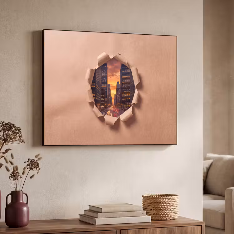 Art frame - Stad - Zonsondergang - Papier — 7
