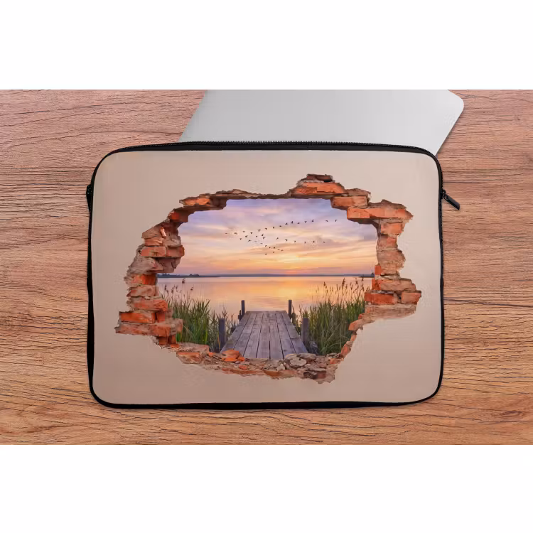 Laptophoes Muur - Landschap - Illusie — 2