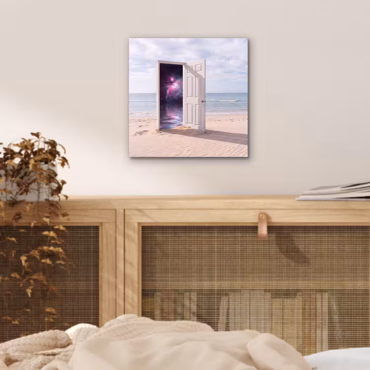 Aluminium schilderij - Deur - Strand - Kosmos — 4