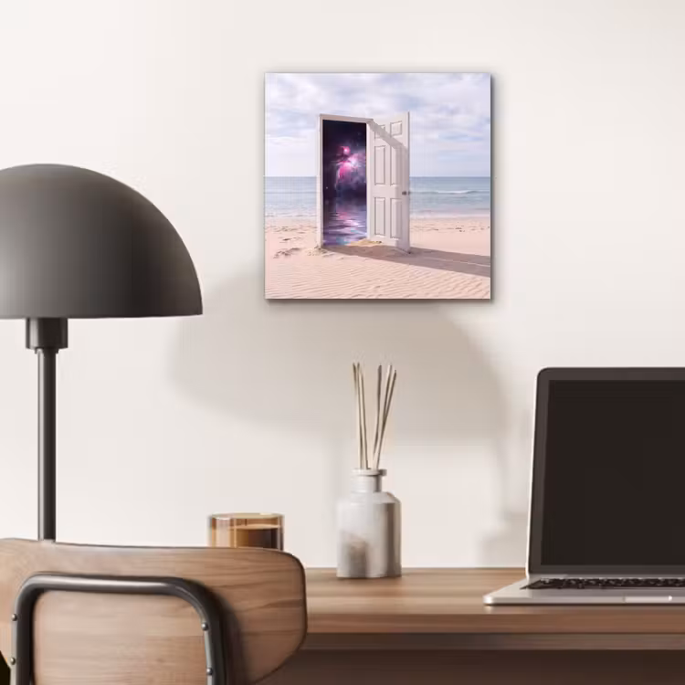 Aluminium schilderij - Deur - Strand - Kosmos — 6