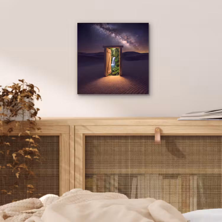 Aluminium schilderij - Deur - Woestijn - Natuur — 4