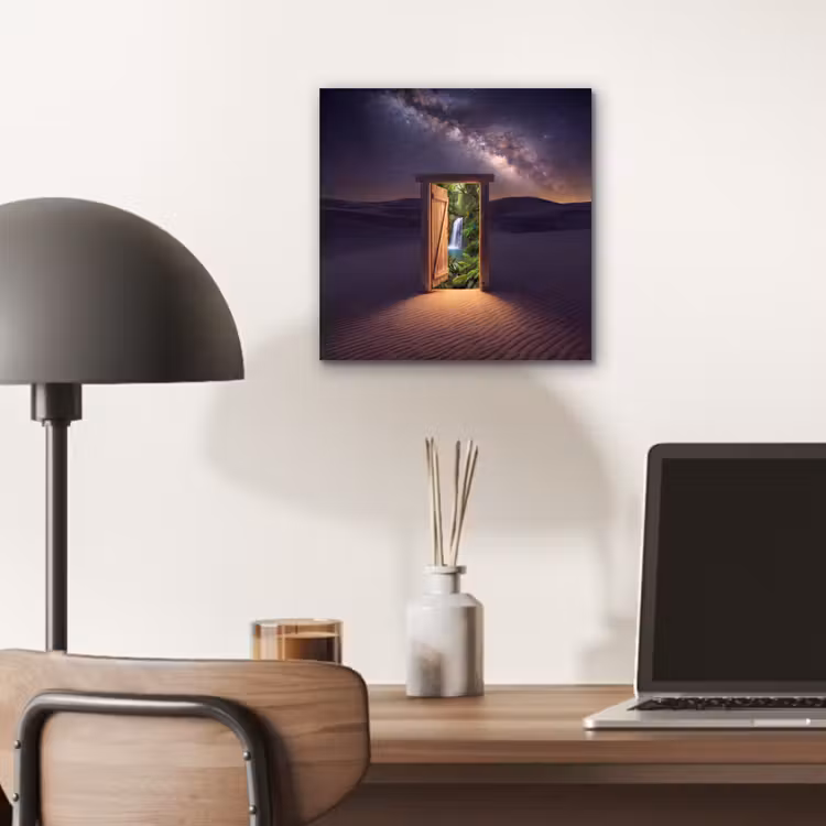 Aluminium schilderij - Deur - Woestijn - Natuur — 6