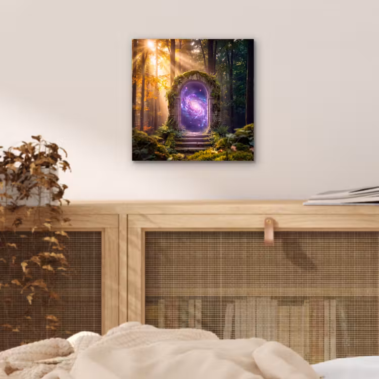 Aluminium schilderij - Poort - Kosmos - Bos — 4
