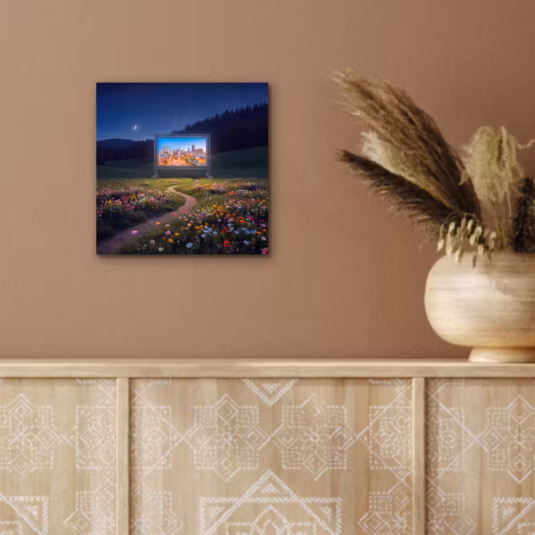 Aluminium schilderij - Scherm - Stad - Natuur — 5