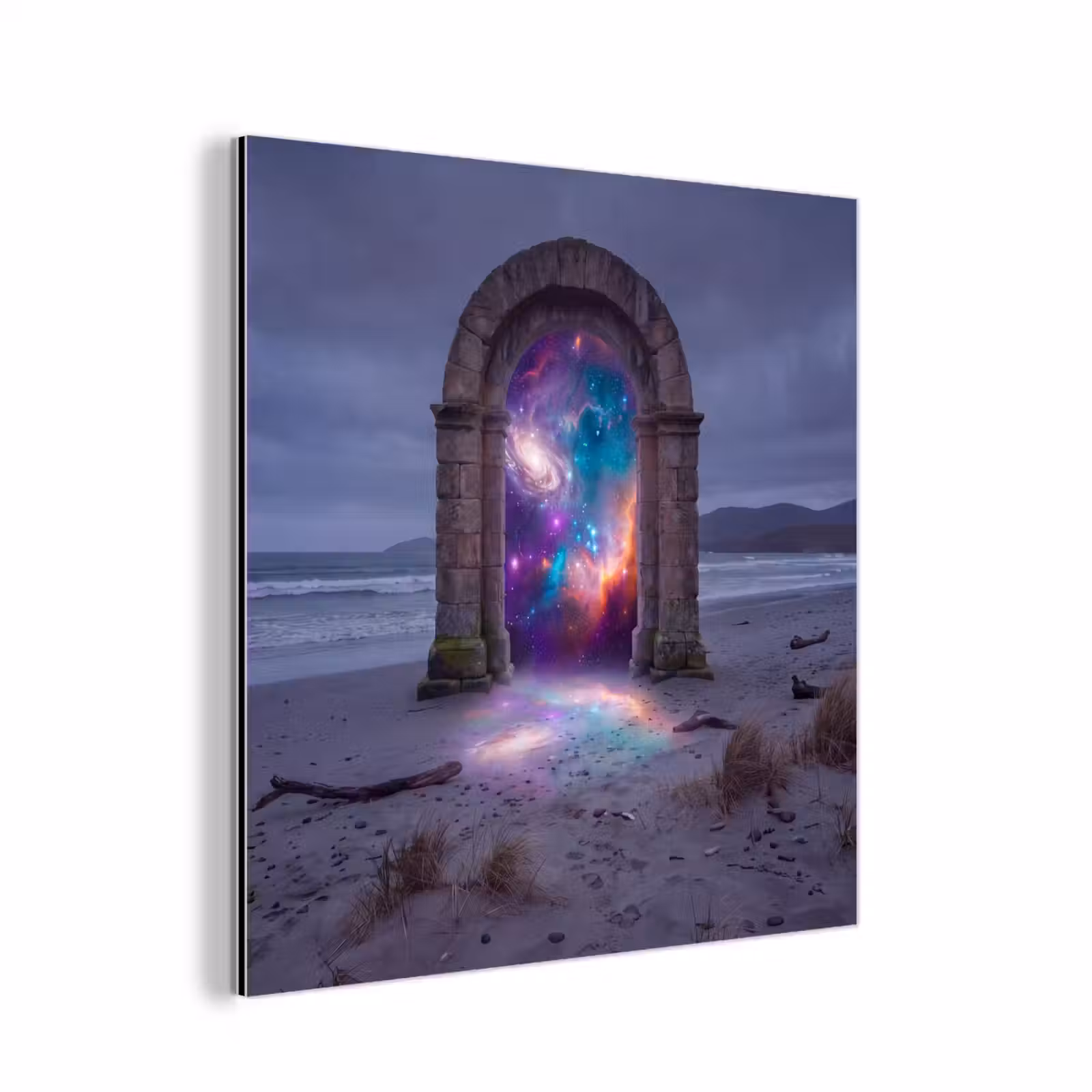 Aluminium schilderij - Poort - Strand - Ruimte — 1
