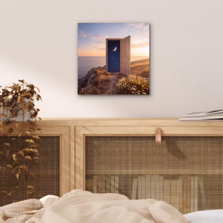 Aluminium schilderij - Deur - Sterren - Natuur — 4
