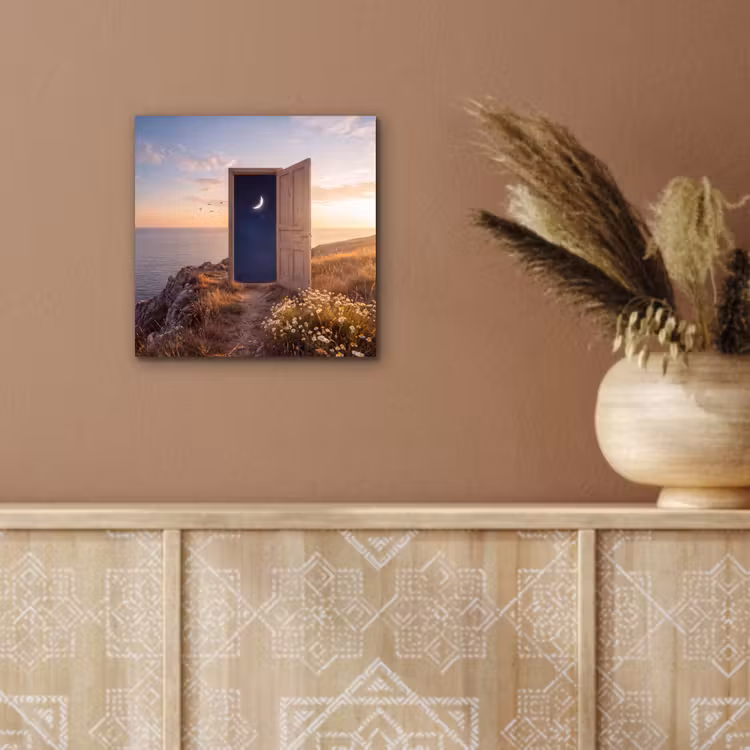 Aluminium schilderij - Deur - Sterren - Natuur — 5