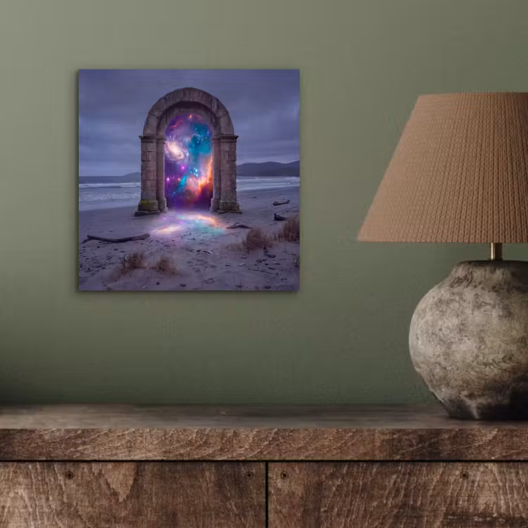 Aluminium schilderij - Poort - Strand - Ruimte — 3