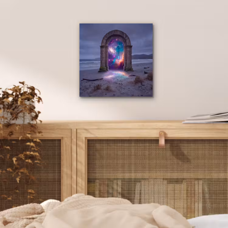 Aluminium schilderij - Poort - Strand - Ruimte — 4