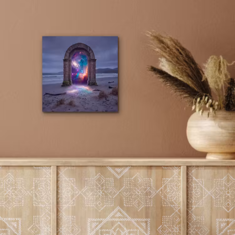 Aluminium schilderij - Poort - Strand - Ruimte — 5