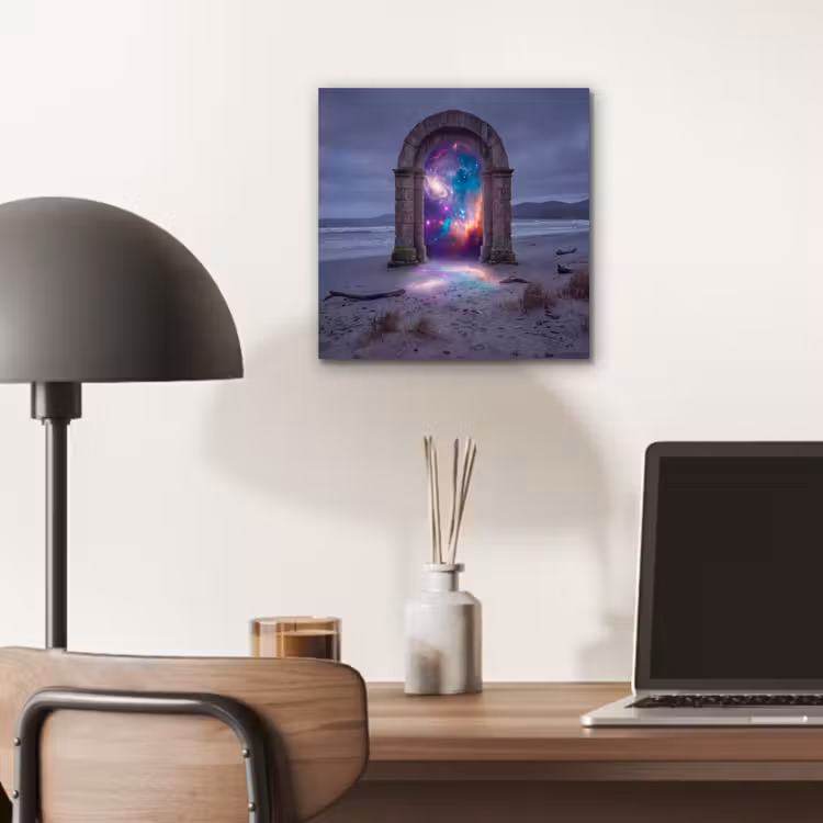Aluminium schilderij - Poort - Strand - Ruimte — 6