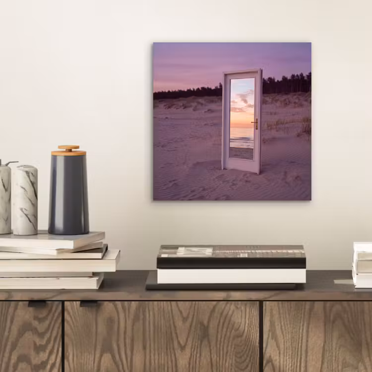 Aluminium schilderij - Spiegel - Zee - Zonsondergang — 2