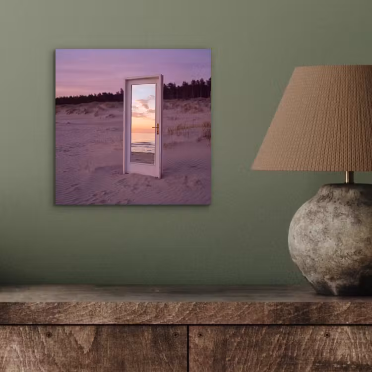 Aluminium schilderij - Spiegel - Zee - Zonsondergang — 3