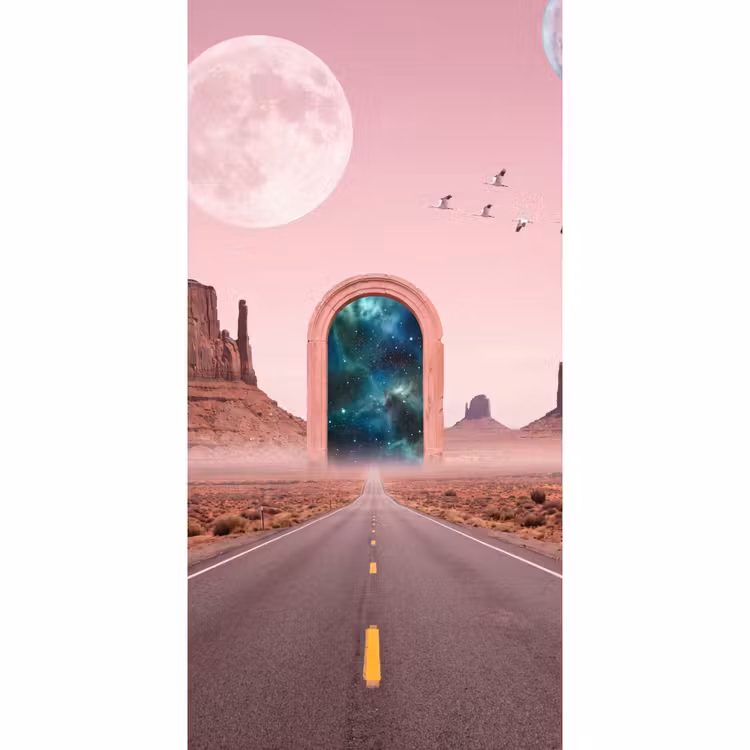 Behang - Landschap - Poort - Ruimte — 2