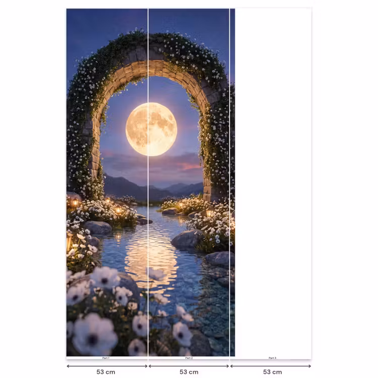 Behang - Boog - Maan - Nacht — 6