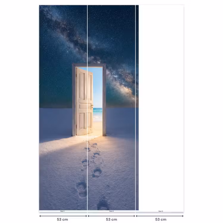 Behang - Deur - Sneeuw - Strand — 6