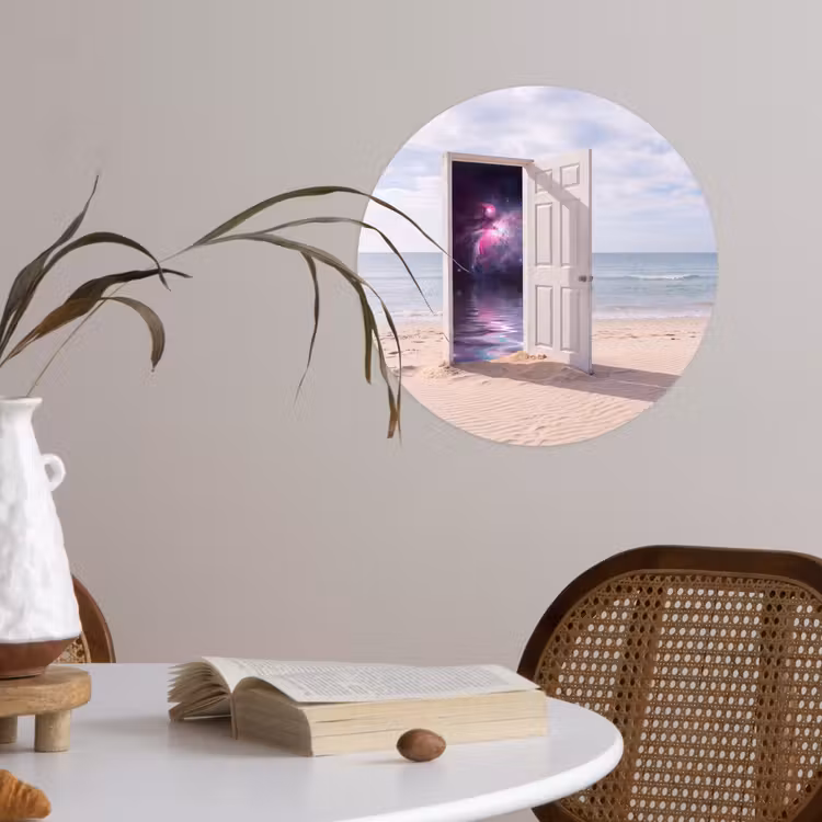 Behangcirkel - Deur - Strand - Kosmos — 4