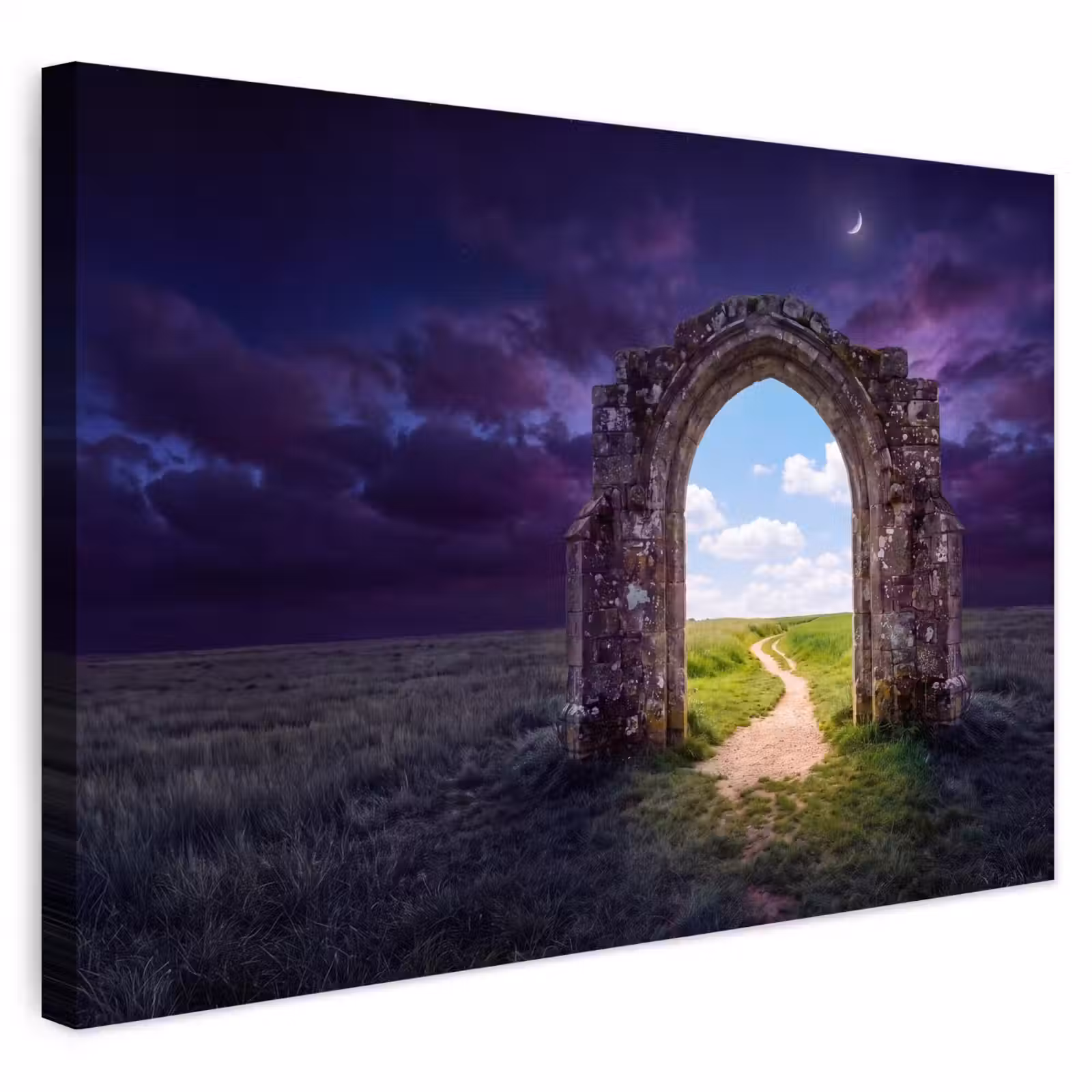 Buiten canvas - Boog - Landschap - Contrast — 1