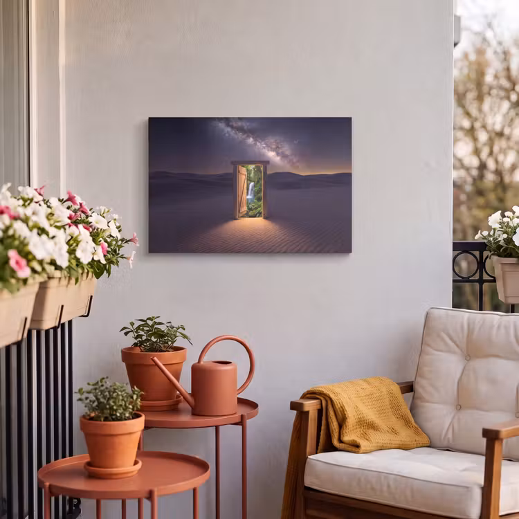 Buiten canvas - Deur - Woestijn - Natuur — 3