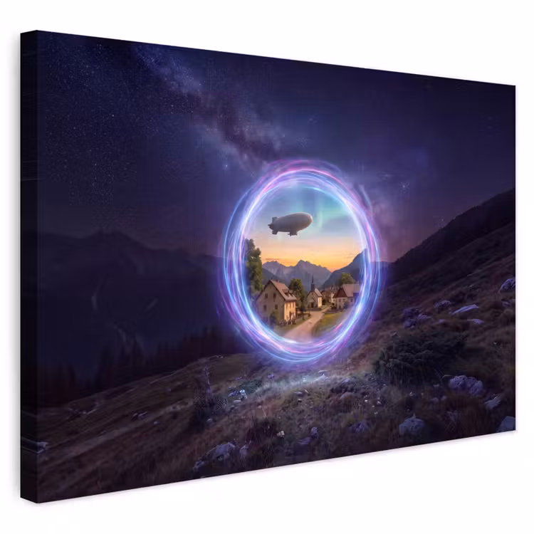 Buiten canvas - Portaal - Dorp - Fantasie — 1