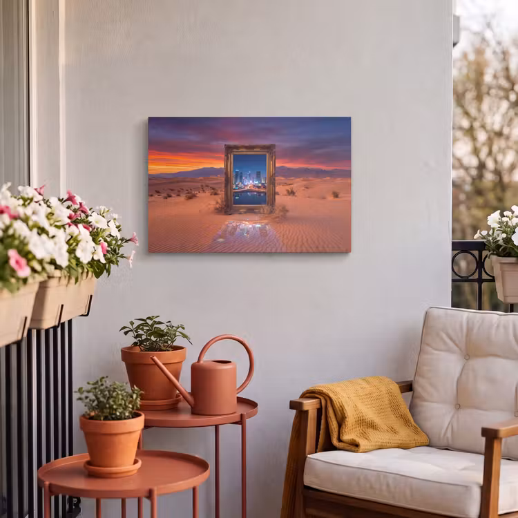 Buiten canvas - Kader - Stadsgezicht - Woestijn — 3