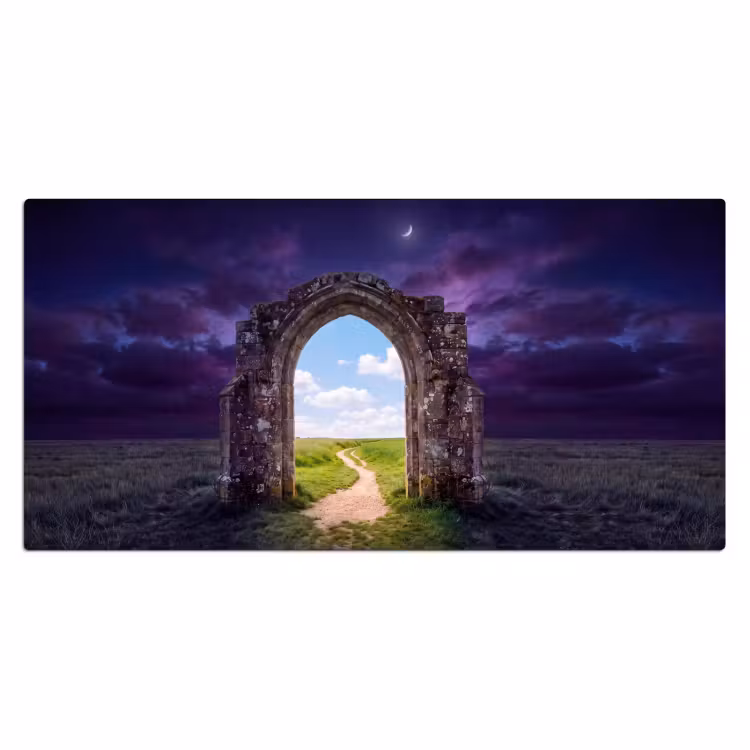 Bureau onderlegger - Boog - Landschap - Contrast — 2