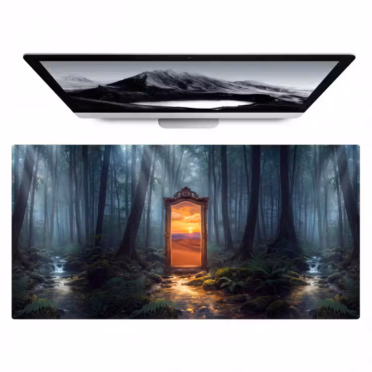 Bureau onderlegger - Spiegel - Bos - Natuur — 1
