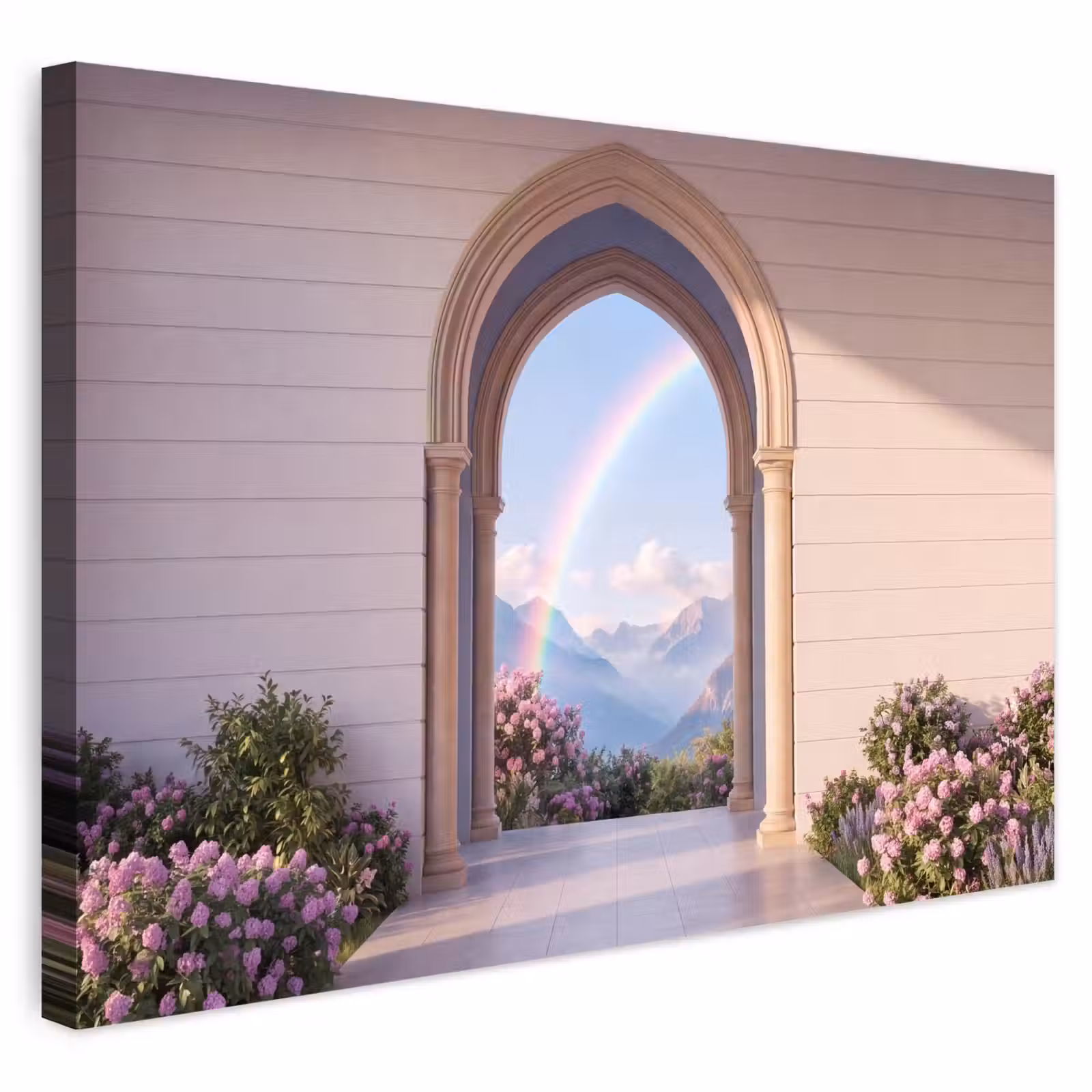 Buiten canvas - Boog - Bergen - Regenboog — 1