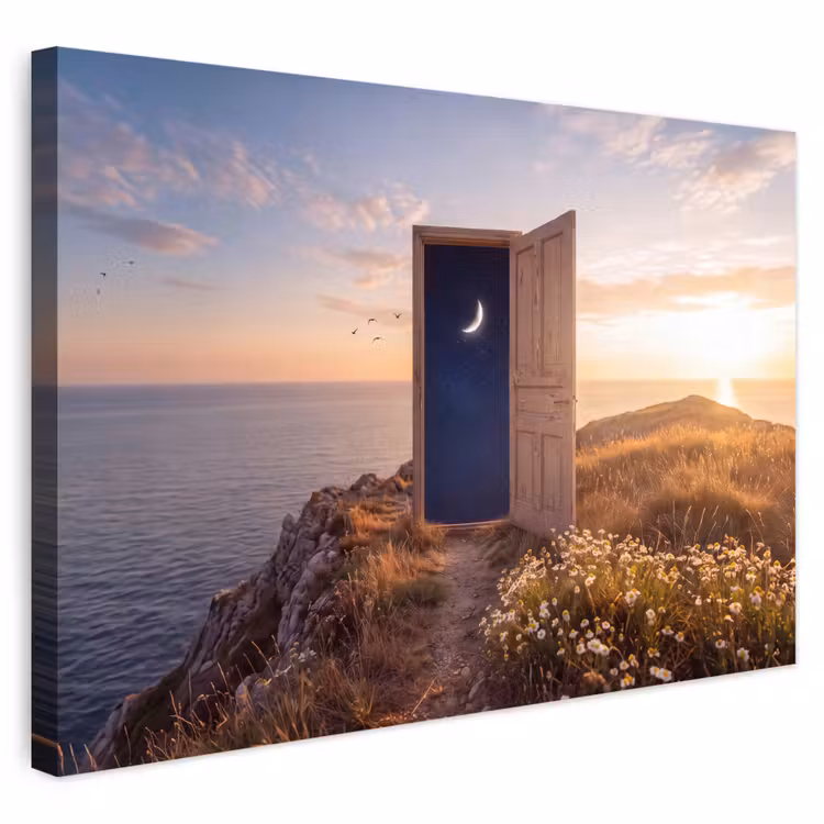Buiten canvas - Deur - Sterren - Natuur — 1