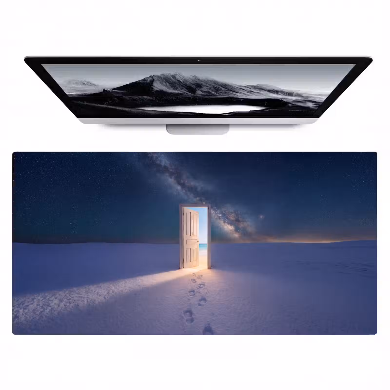 Bureau onderlegger - Deur - Sneeuw - Strand — 1