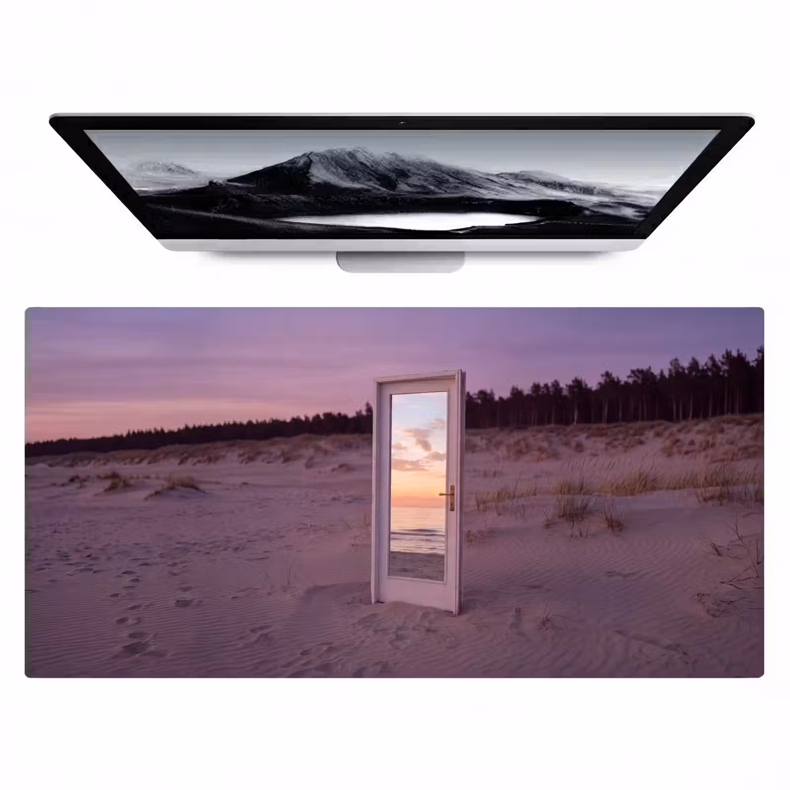 Bureau onderlegger - Spiegel - Zee - Zonsondergang — 1